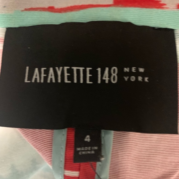 Lafayette 148 Women’s Abstract Cotton Blazer - Picture 8 of 8